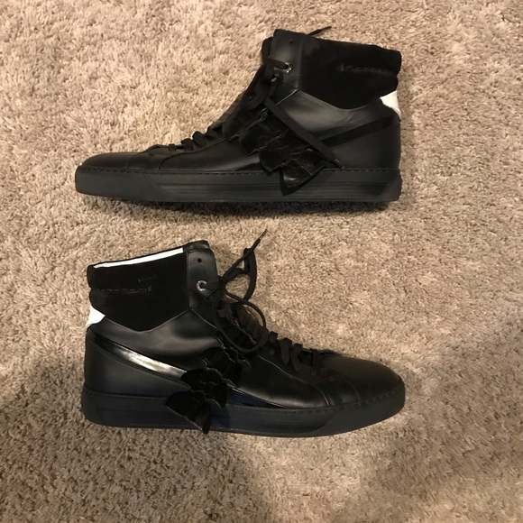 FENDI CROC STRAP HIGH-TOP MENS SHOES UK 11 US 11.5 - Picture 4 of 8